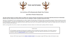 Desktop Screenshot of hatstand.slashcity.net