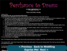 Tablet Screenshot of perchancetodream.slashcity.net